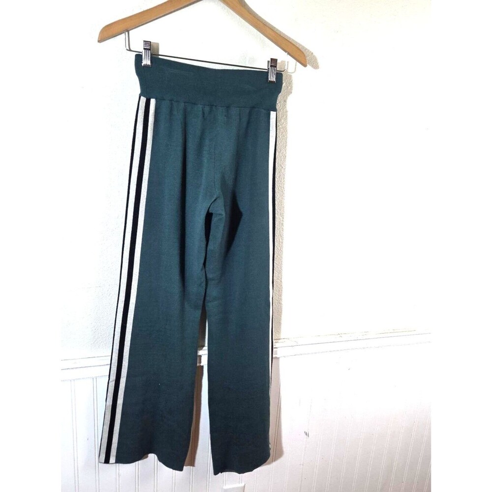 Spiritual Gangster Wide Leg Pants Womens Small Green Knit Lounge Yoga Stretch - Picture 4 of 11